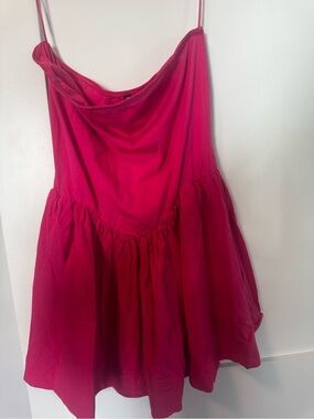Pink Strapless Dress